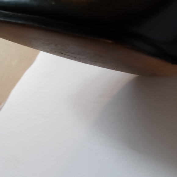 ∆-Salvatore Ferragamo Saks Fifth Ave Black Leather 1970s Pumps Vintage Size:8AAA - Picture 4 of 8